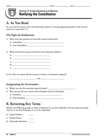 Guided Reading Preamble And Article 1 Answer.zip